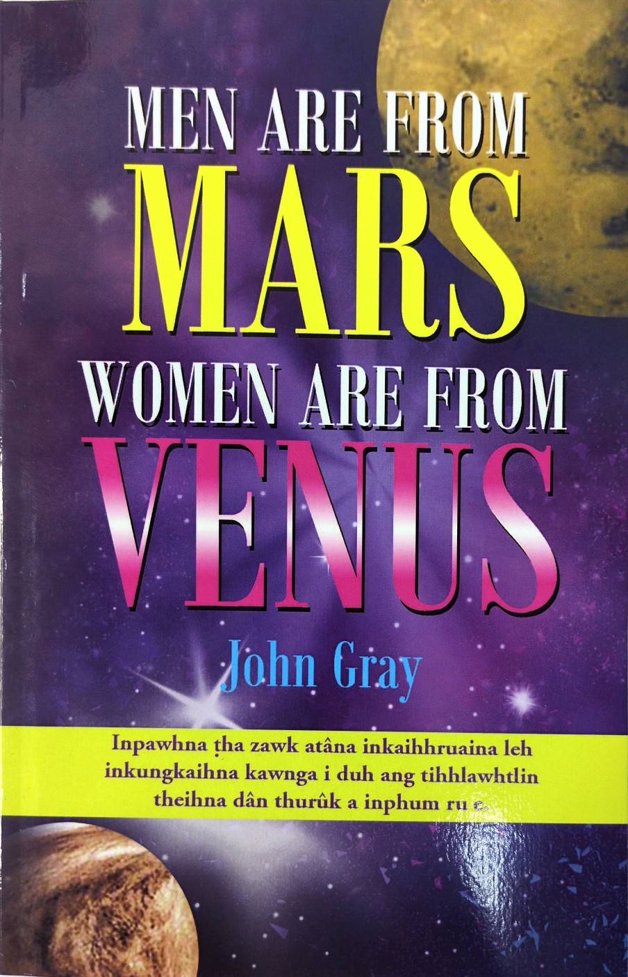 Men are from Mars Women are from Venus